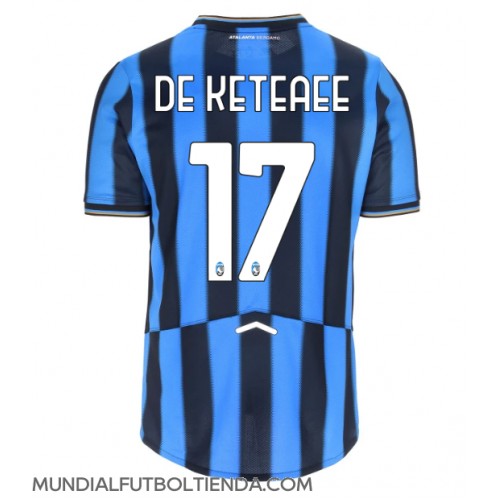 Camiseta Atalanta Charles De Ketelaere #17 Primera Equipación Replica 2025-26 mangas cortas
